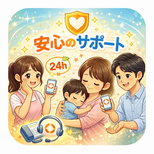 安心のサポート